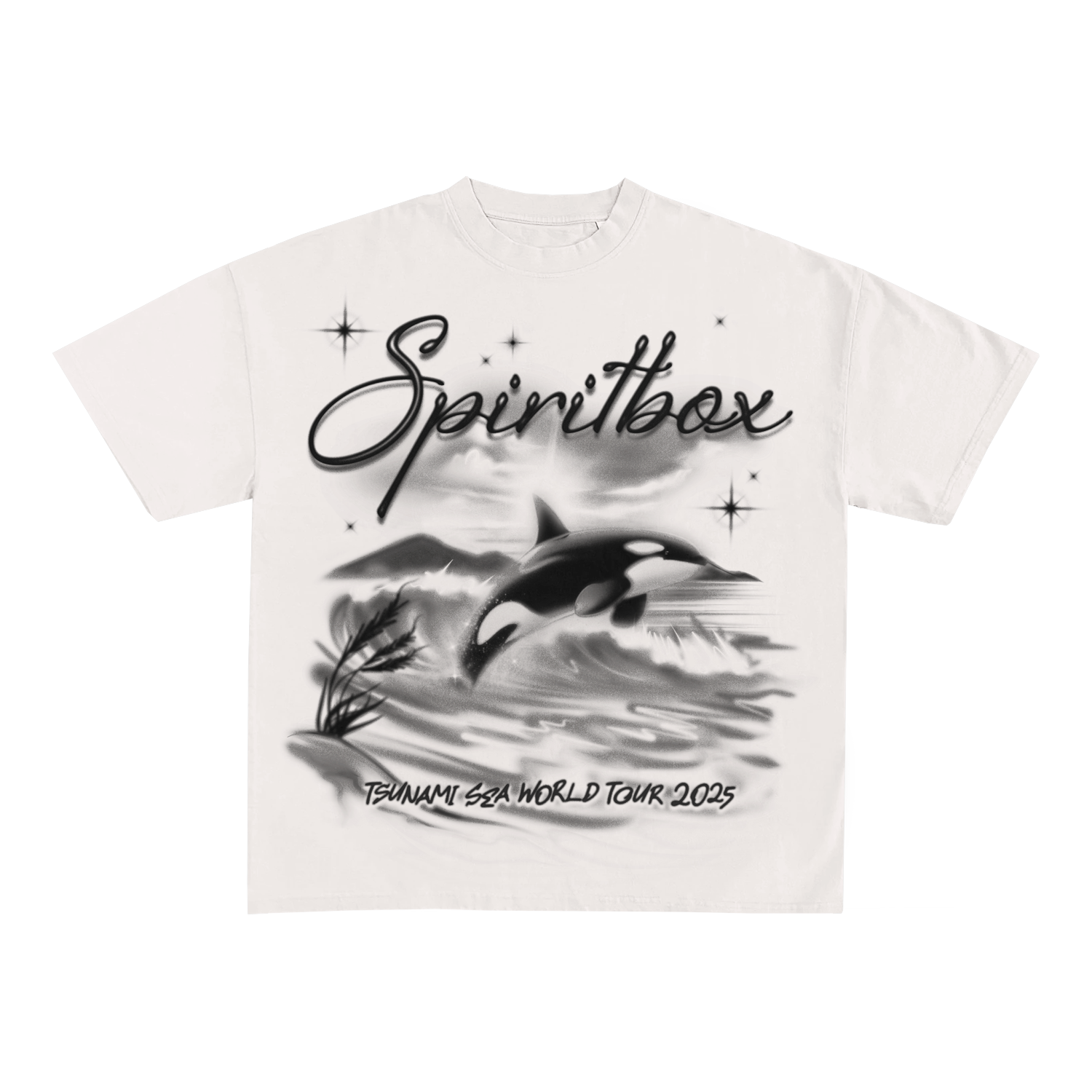 Airbrush Orca White T-Shirt – Tsunami Sea