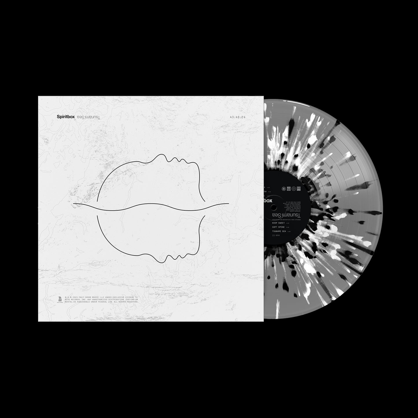 Tsunami Sea White Cover Grey w/ Black & White Splatter Vinyl LP