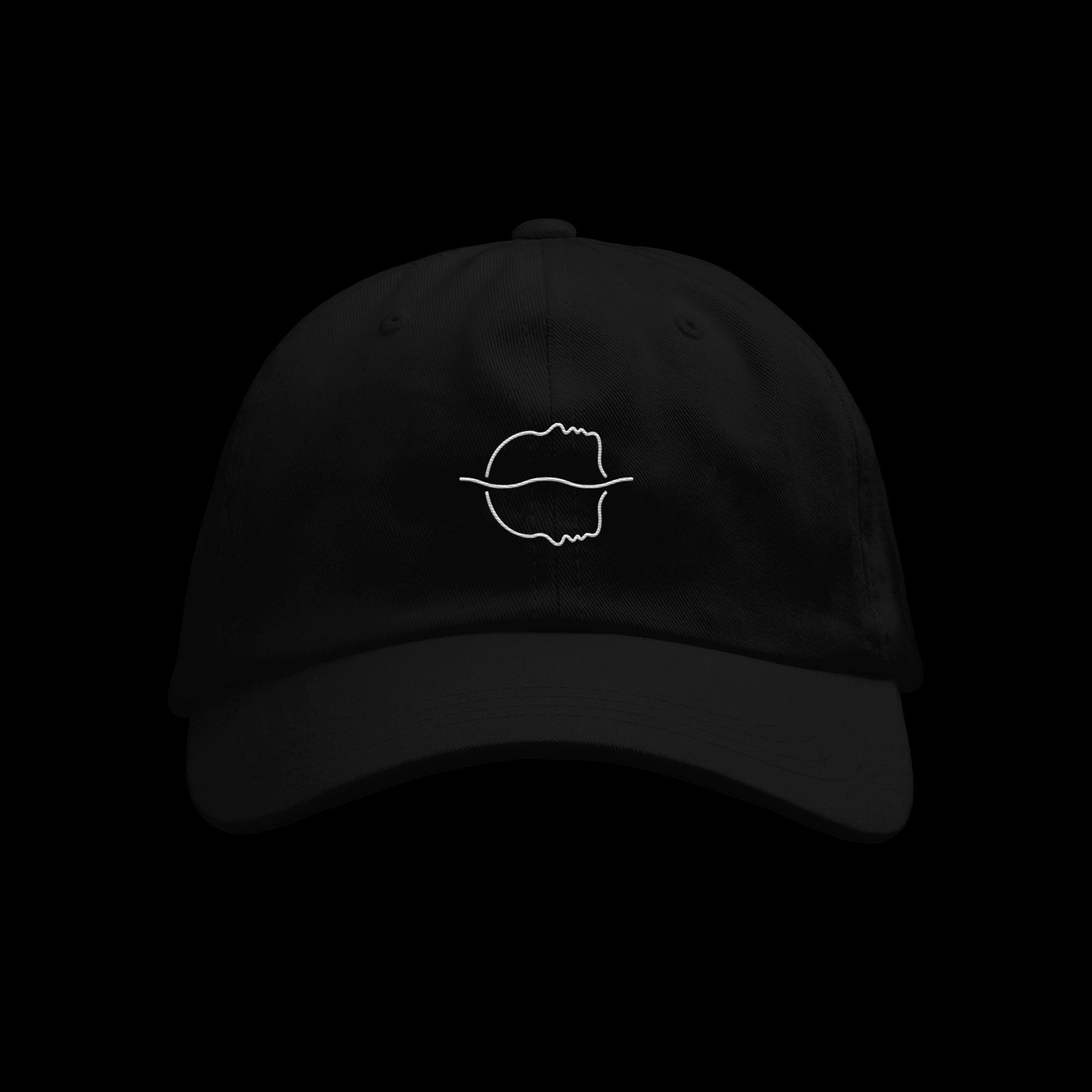 Tsunami Sea Branded Black Unstructured Hat