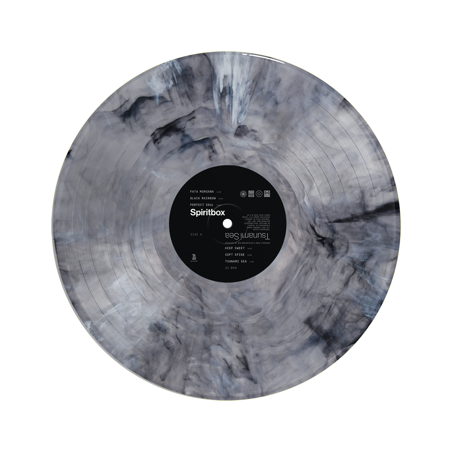 Tsunami Sea Hot Topic Black/Grey/White Marble Vinyl LP