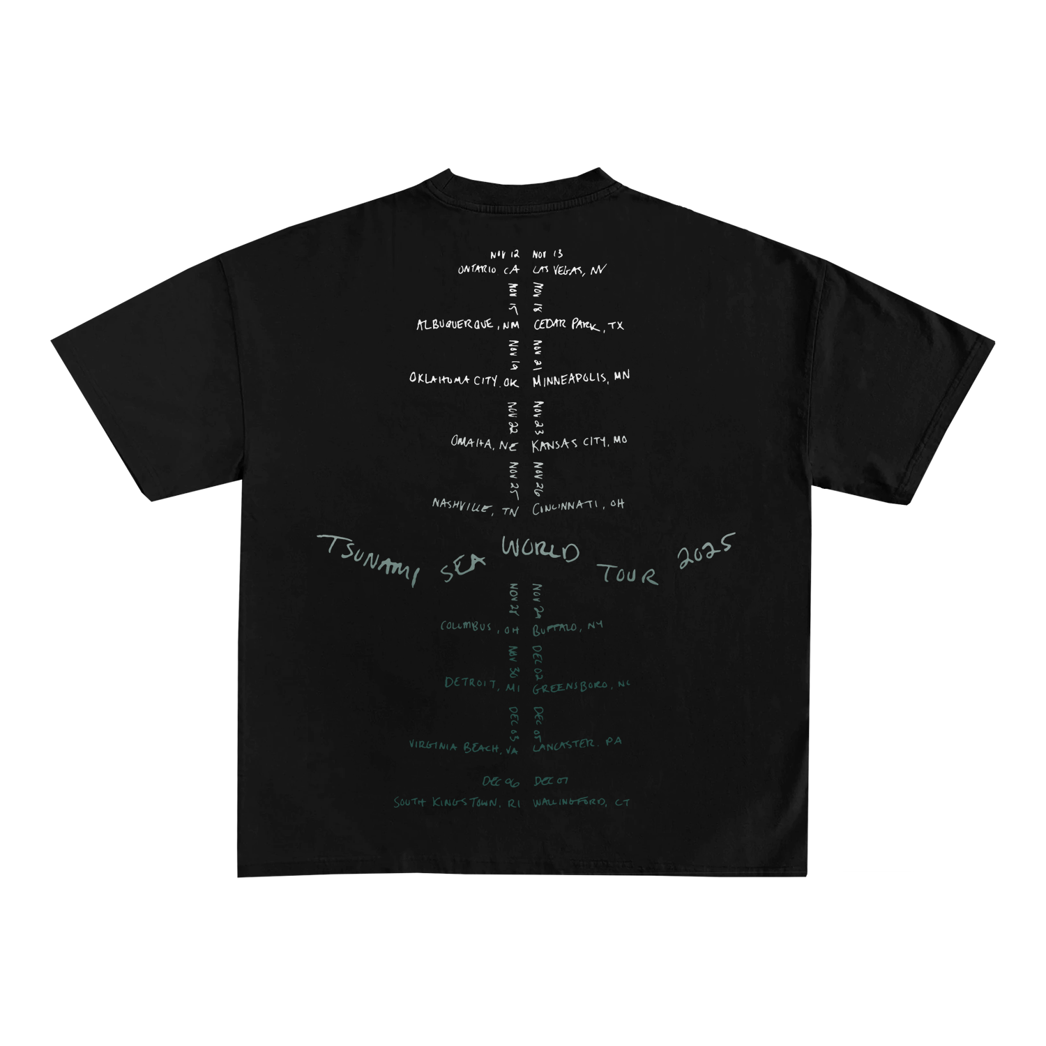 Jellyfish Tour Black T-Shirt – Tsunami Sea Jellyfish Tour Black T-Shirt – Tsunami Sea